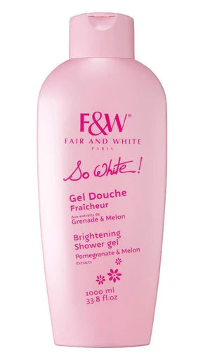 SO WHITE SHOWER GEL UNIQUE FORMULA: is infused with a revitalizing blend of Pomegranate and Melon extracts designed to pamper and uplift your mood. Hydrating glycerin properties leave your skin feeling silky, soft and smooth, all day long.
MAXIMISE THE BENEFITS: Apply daily by massaging all over the body during your shower. To avoid further pigmentation, always follow up with our SkinProtect SPF 50 Sunscreen daily during and after brightening treatment.
SLIKY SOFT, RADIANT SKIN : Enriched with scent of Melo